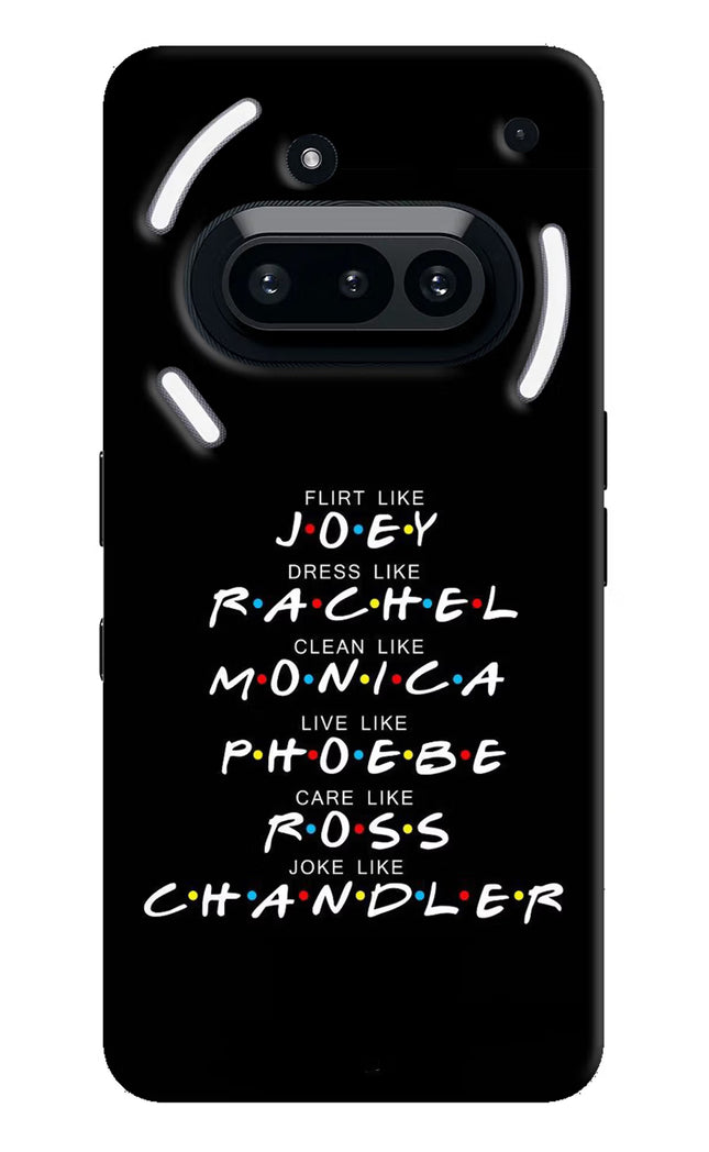 FRIENDS Character Nothing Phone 3A Hard Case Back Cover by Casekaro