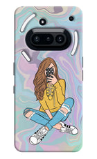 Selfie Girl Nothing Phone 3A Hard Case Back Cover by Casekaro