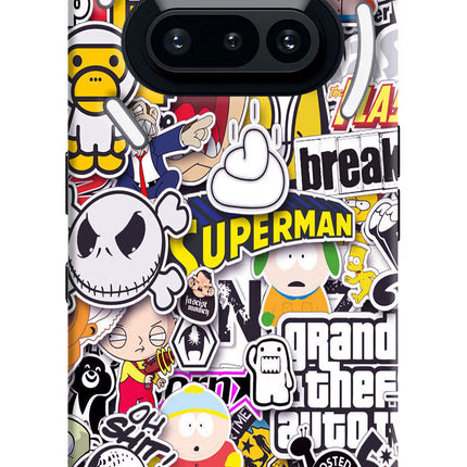 Sticker Bomb Nothing Phone 3A Hard Case Back Cover by Casekaro