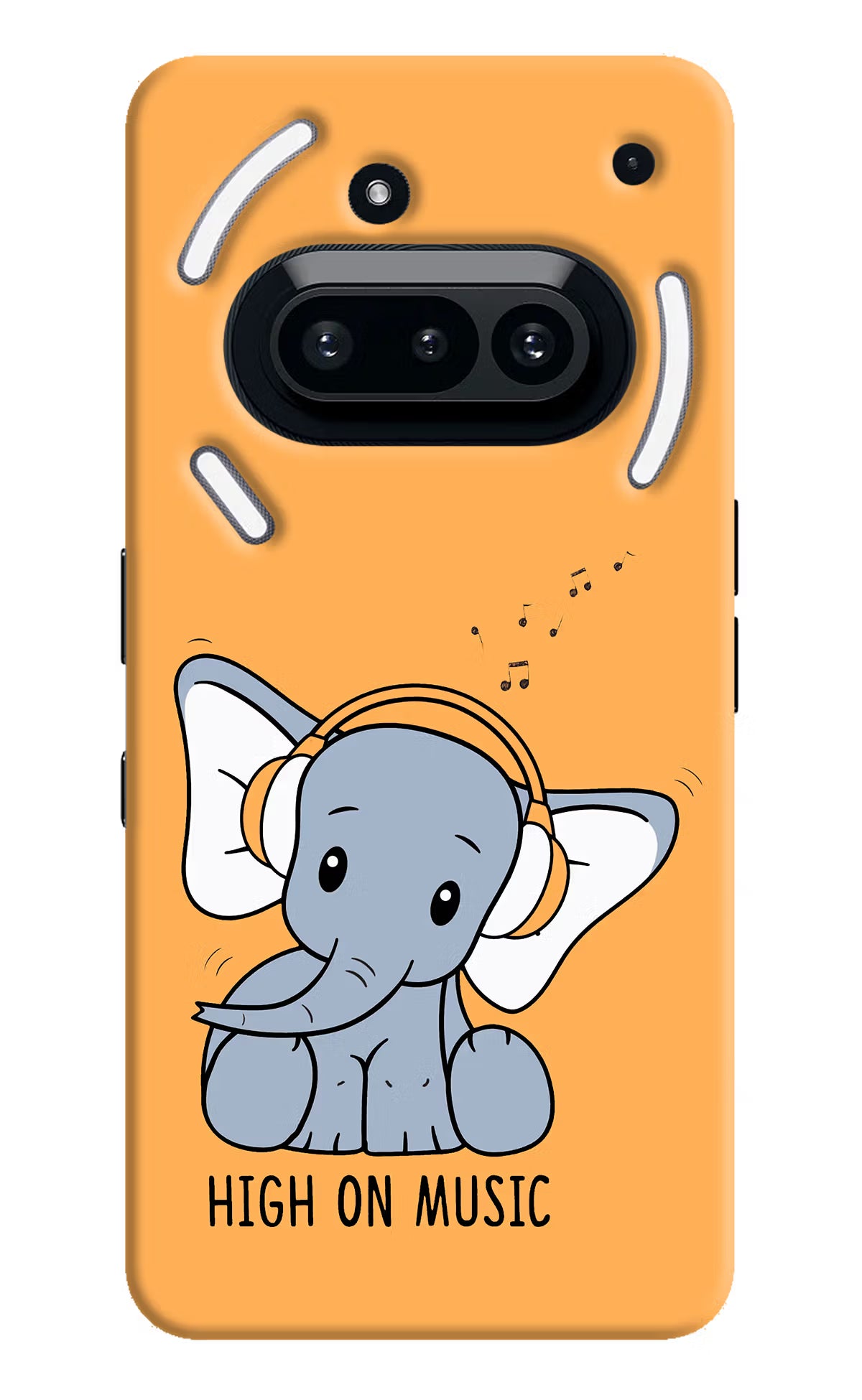 High On Music Nothing Phone 3A Hard Case Back Cover by Casekaro