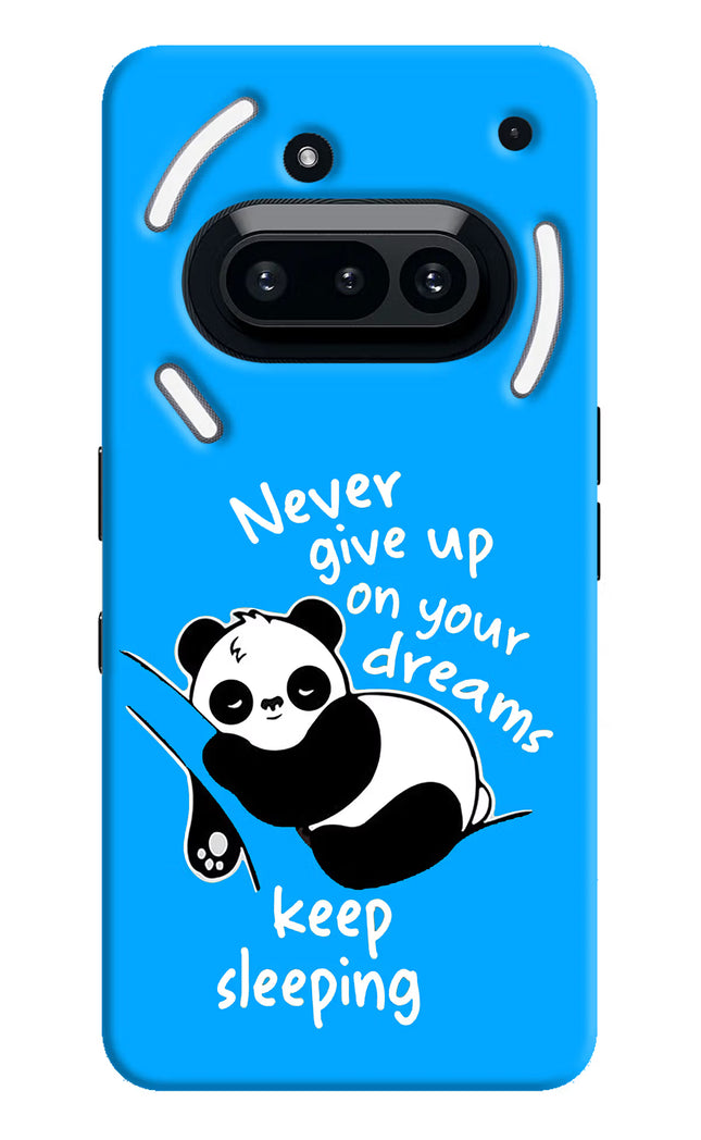 Keep Sleeping Nothing Phone 3A Hard Case Back Cover by Casekaro