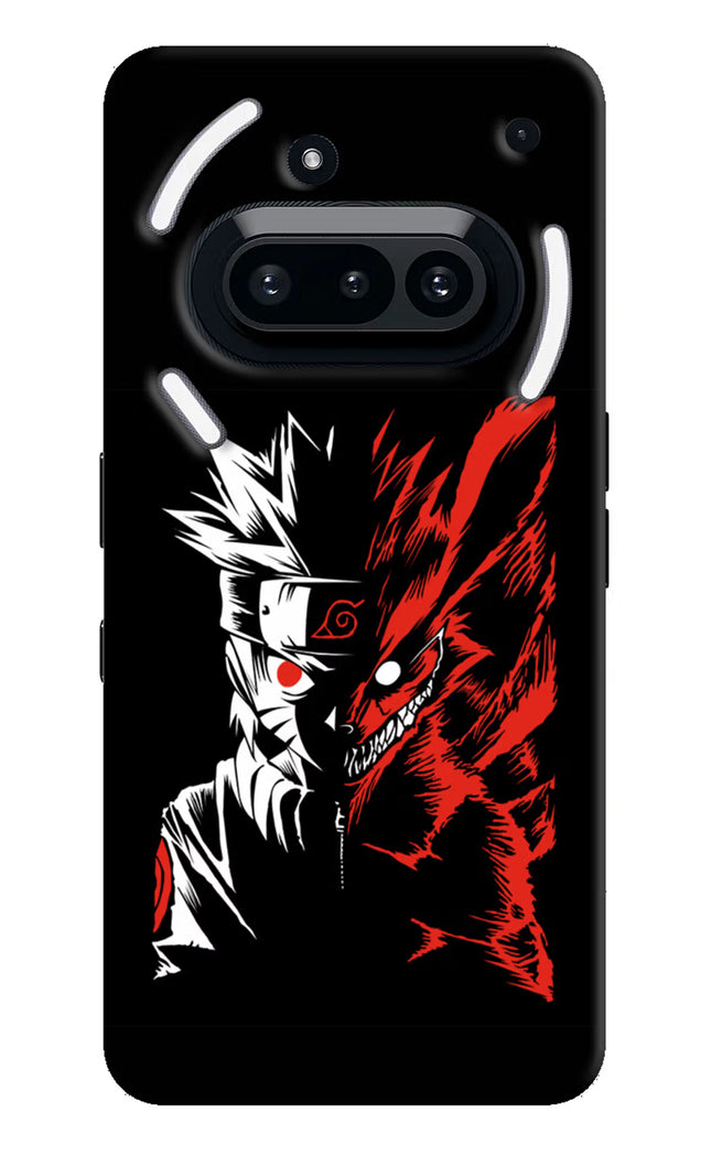 Naruto Two Face Nothing Phone 3A Hard Case Back Cover by Casekaro