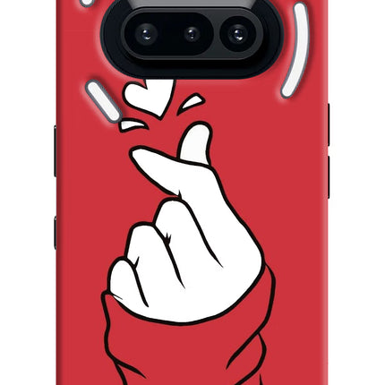 Korean Love Sign Nothing Phone 3A Hard Case Back Cover by Casekaro