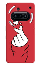 Korean Love Sign Nothing Phone 3A Hard Case Back Cover by Casekaro