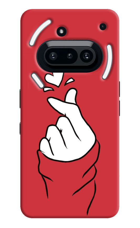 Korean Love Sign Nothing Phone 3A Hard Case Back Cover by Casekaro