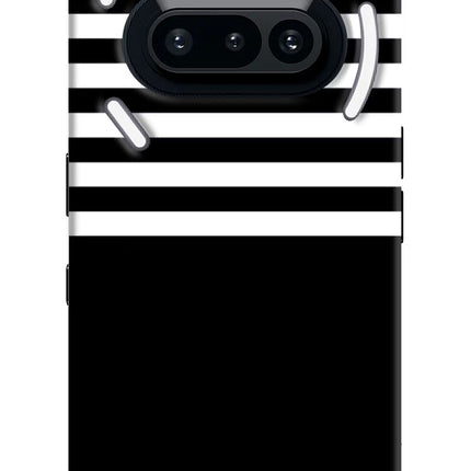 Black and White Print Nothing Phone 3A Hard Case Back Cover by Casekaro