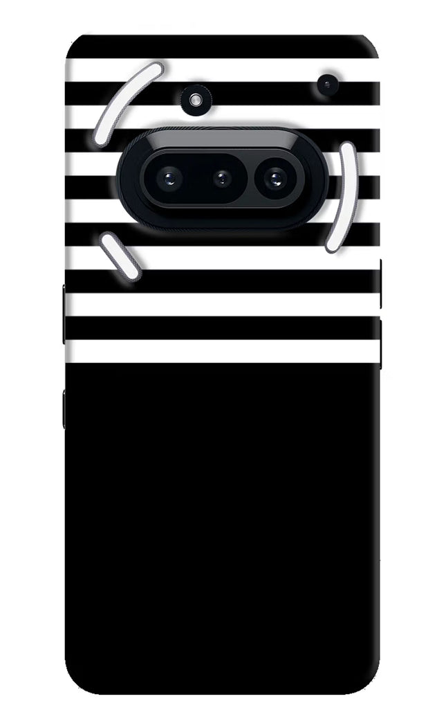 Black and White Print Nothing Phone 3A Hard Case Back Cover by Casekaro