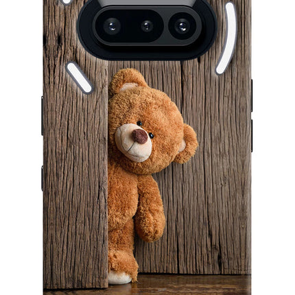 Teddy Wooden Nothing Phone 3A Hard Case Back Cover by Casekaro