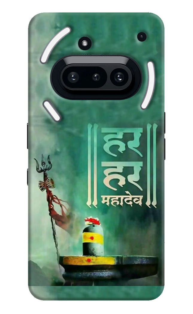 Har Har Mahadev Shivling Nothing Phone 3A Hard Case Back Cover by Casekaro