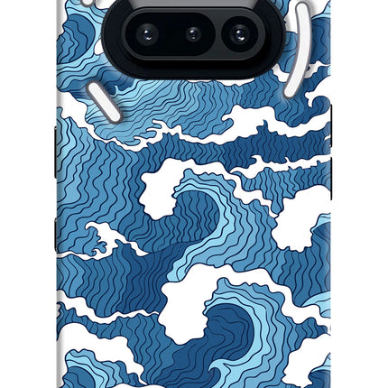 Blue Waves Nothing Phone 3A Hard Case Back Cover by Casekaro