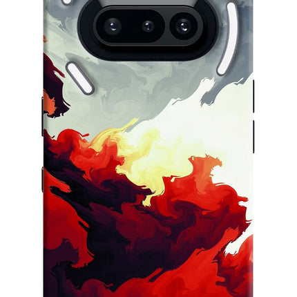 Fire Cloud Nothing Phone 3A Hard Case Back Cover by Casekaro