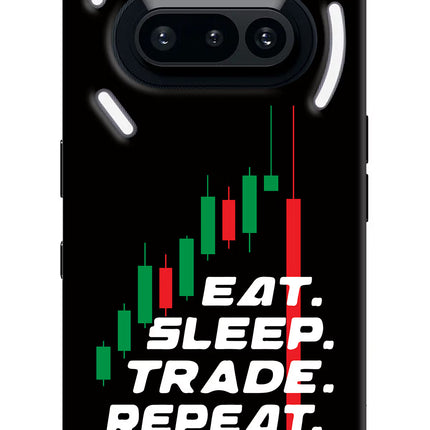 Eat Sleep Trade Repeat Nothing Phone 3A Hard Case Back Cover by Casekaro