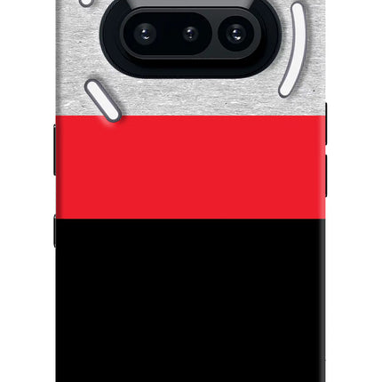 Tri Color Pattern Nothing Phone 3A Hard Case Back Cover by Casekaro