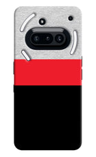 Tri Color Pattern Nothing Phone 3A Hard Case Back Cover by Casekaro