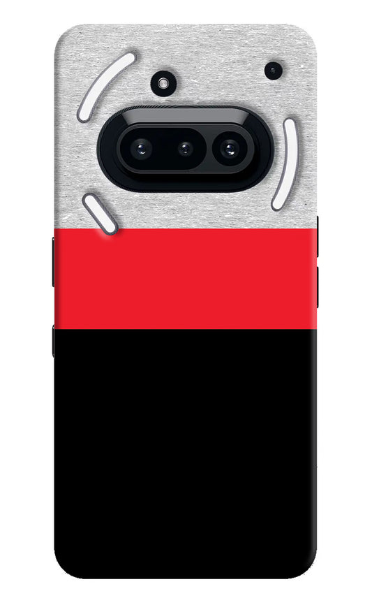 Tri Color Pattern Nothing Phone 3A Hard Case Back Cover by Casekaro