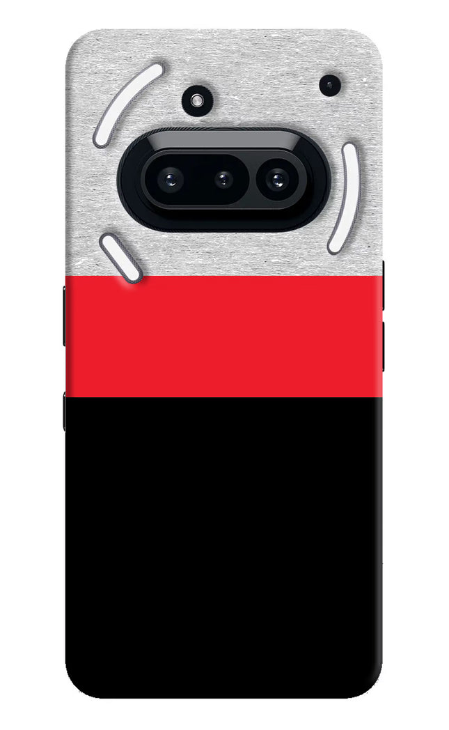 Tri Color Pattern Nothing Phone 3A Hard Case Back Cover by Casekaro