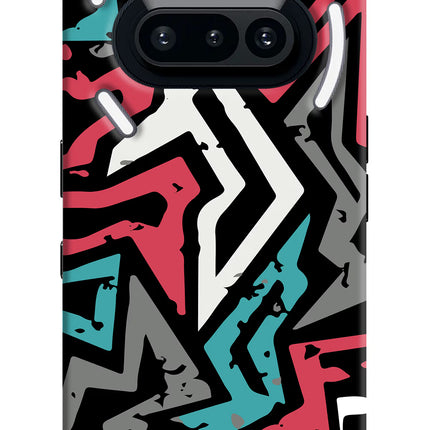 Geometric Graffiti Nothing Phone 3A Hard Case Back Cover by Casekaro