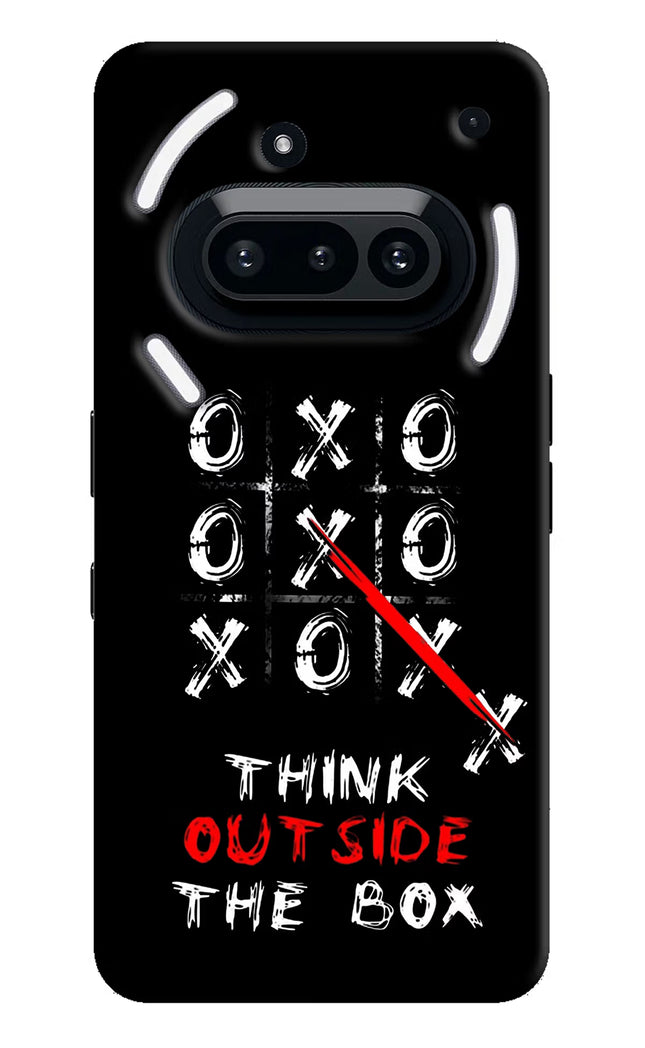 Think out of the BOX Nothing Phone 3A Hard Case Back Cover by Casekaro