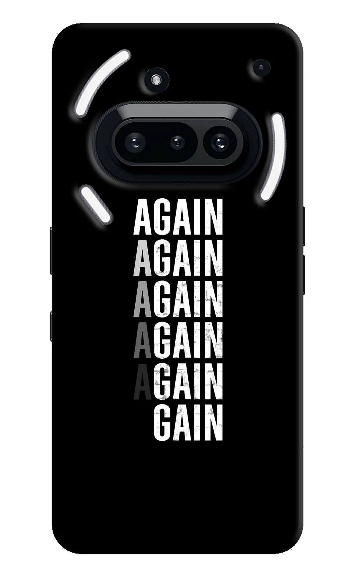 Again Again Gain Nothing Phone 3A Hard Case Back Cover by Casekaro