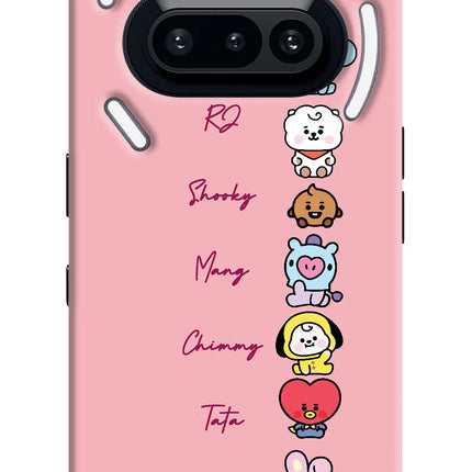 BTS names Nothing Phone 3A Hard Case Back Cover by Casekaro