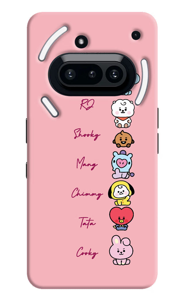 BTS names Nothing Phone 3A Hard Case Back Cover by Casekaro