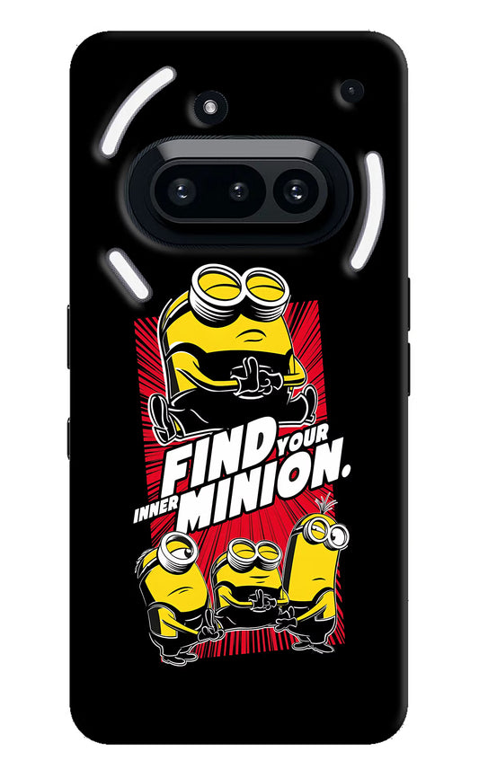 Find your inner Minion Nothing Phone 3A Hard Case Back Cover by Casekaro