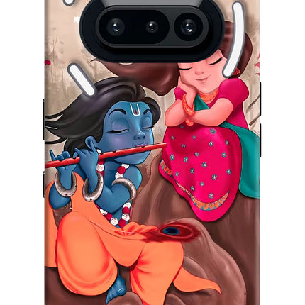 Radhe Krishna Nothing Phone 3A Hard Case Back Cover by Casekaro