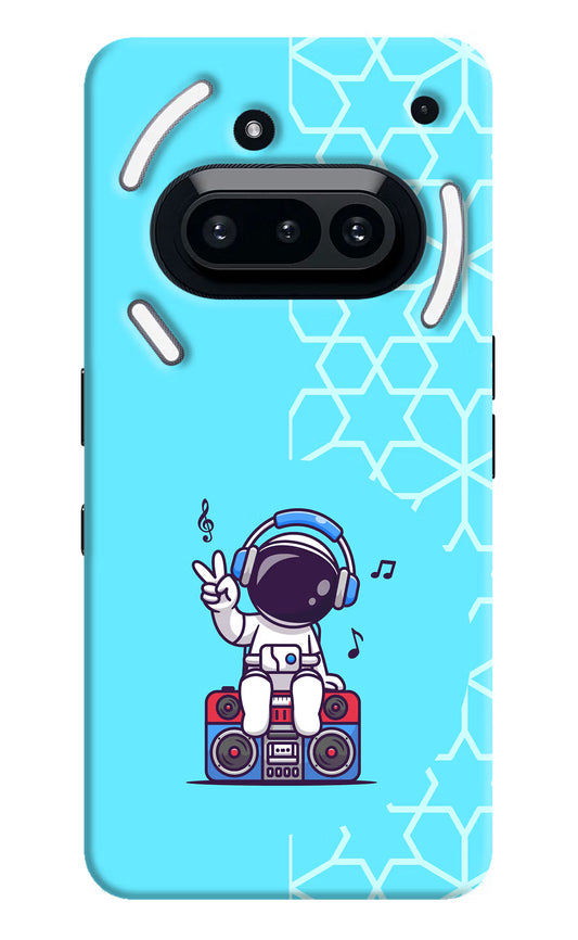 Cute Astronaut Chilling Nothing Phone 3A Hard Case Back Cover by Casekaro
