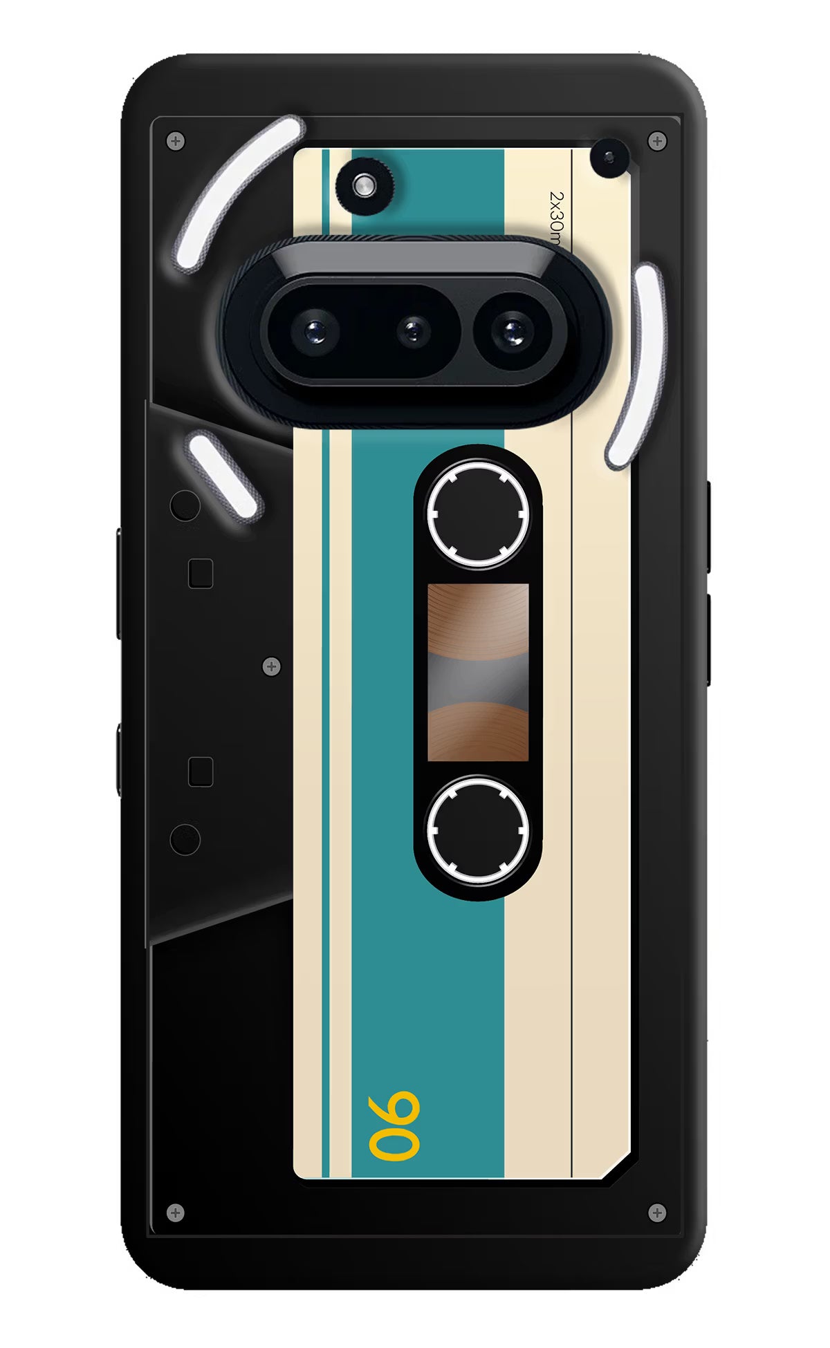 Cassette Nothing Phone 3A Hard Case Back Cover by Casekaro