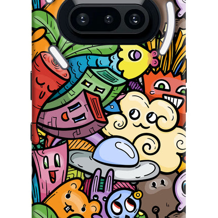 Veggie Doodle Nothing Phone 3A Hard Case Back Cover by Casekaro