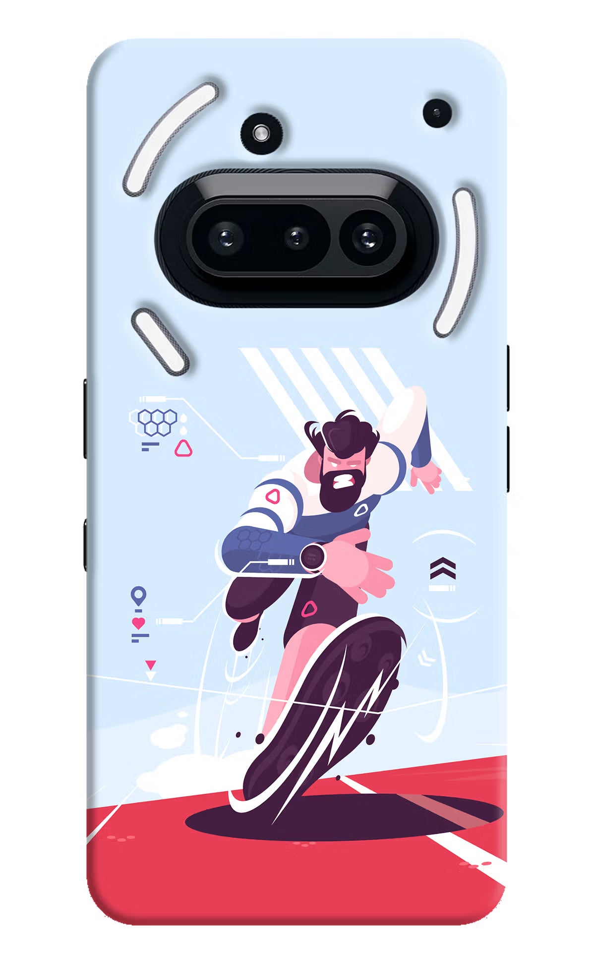 Run Pro Nothing Phone 3A Hard Case Back Cover by Casekaro