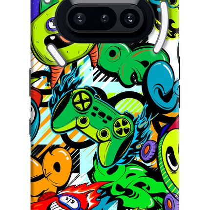 Game Doodle Nothing Phone 3A Hard Case Back Cover by Casekaro