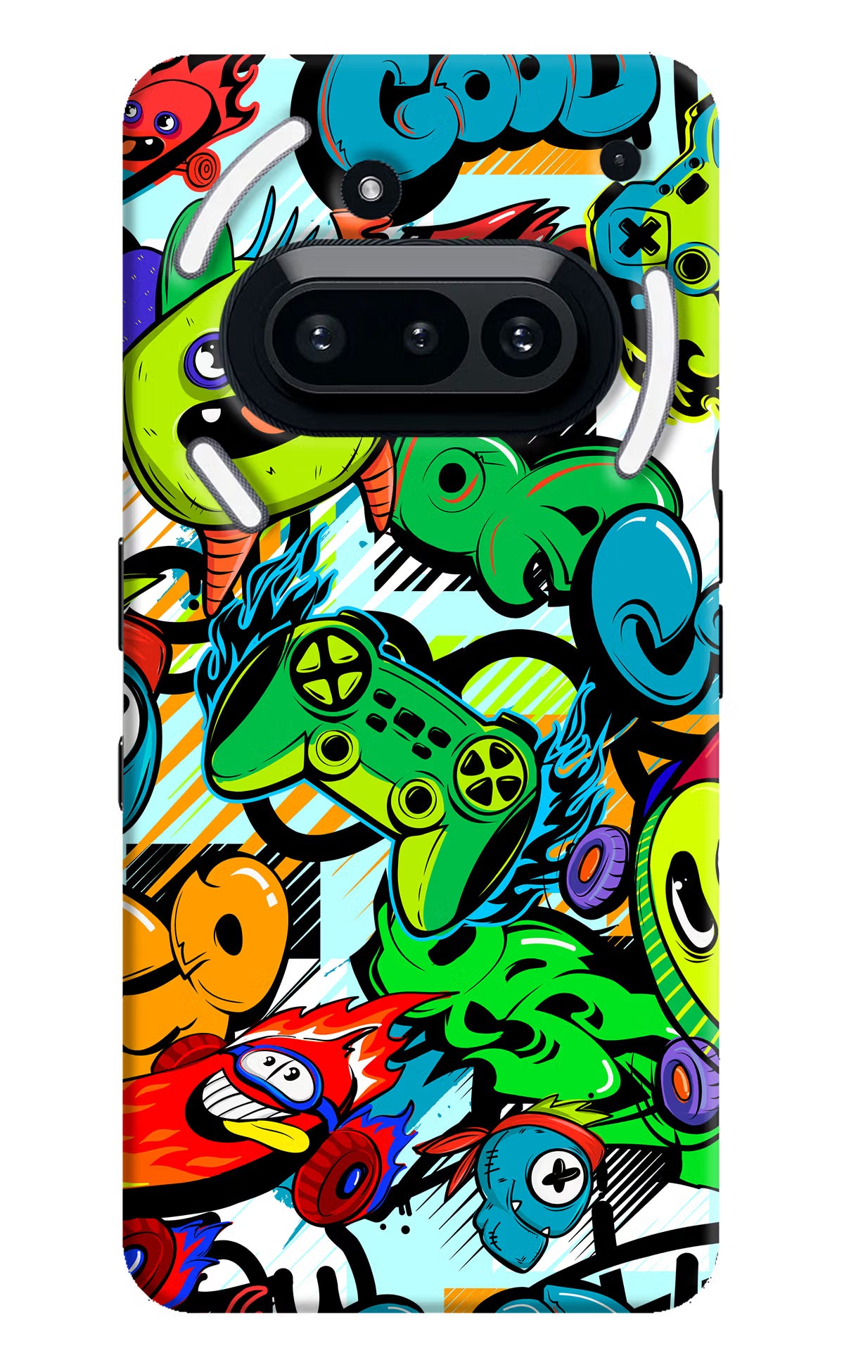 Game Doodle Nothing Phone 3A Hard Case Back Cover by Casekaro