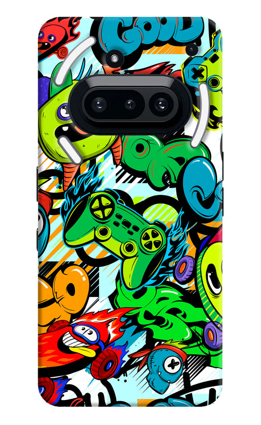 Game Doodle Nothing Phone 3A Hard Case Back Cover by Casekaro