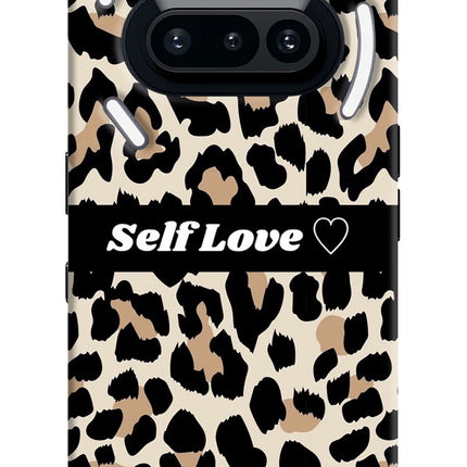 Leopard Print Self Love Nothing Phone 3A Hard Case Back Cover by Casekaro