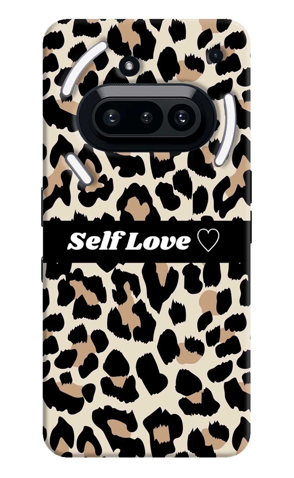 Leopard Print Self Love Nothing Phone 3A Hard Case Back Cover by Casekaro