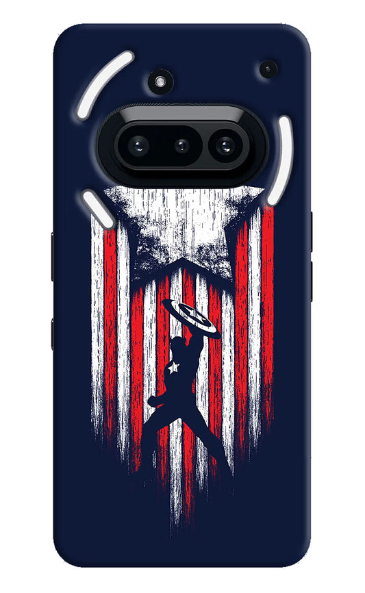 Captain America Marvel Art Nothing Phone 3A Hard Case Back Cover by Casekaro