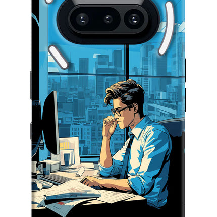 Focused Hustler (AI Generated) Nothing Phone 3A Hard Case Back Cover by Casekaro