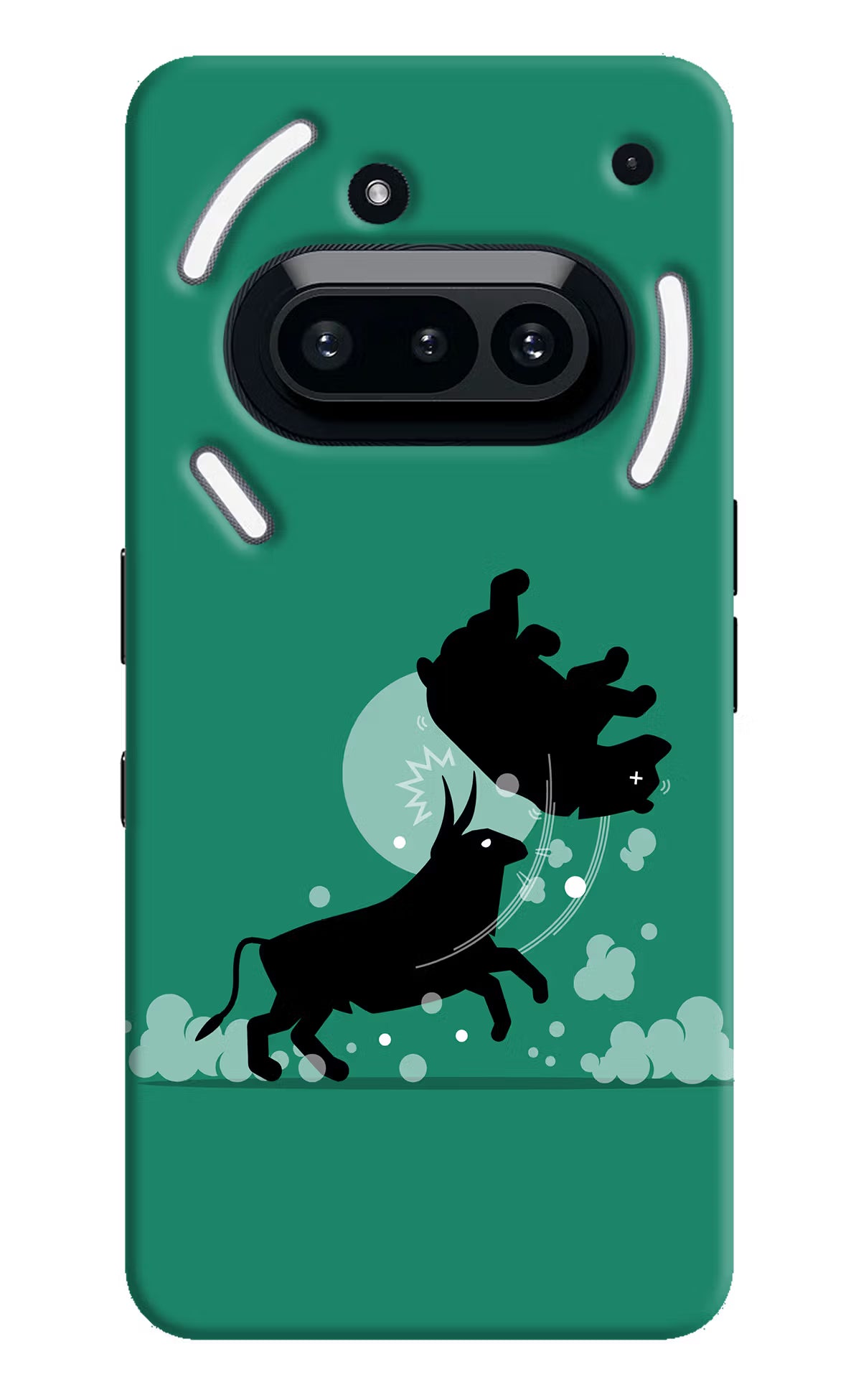 Bull Conqueror Nothing Phone 3A Hard Case Back Cover by Casekaro