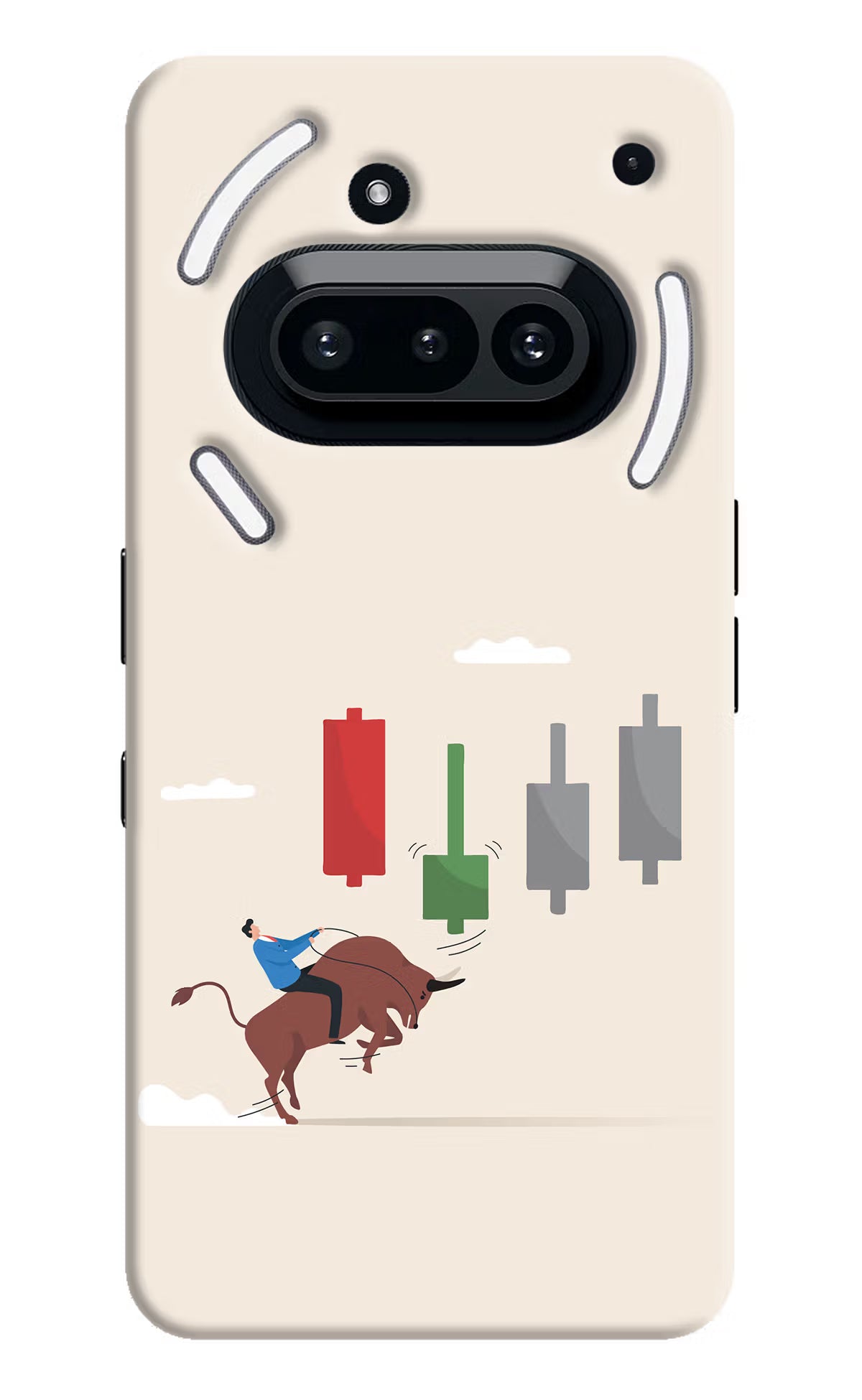 Bull Trading Momentum Nothing Phone 3A Hard Case Back Cover by Casekaro