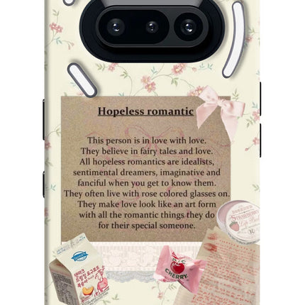 Hopeless Romantic Nothing Phone 3A Hard Case Back Cover by Casekaro