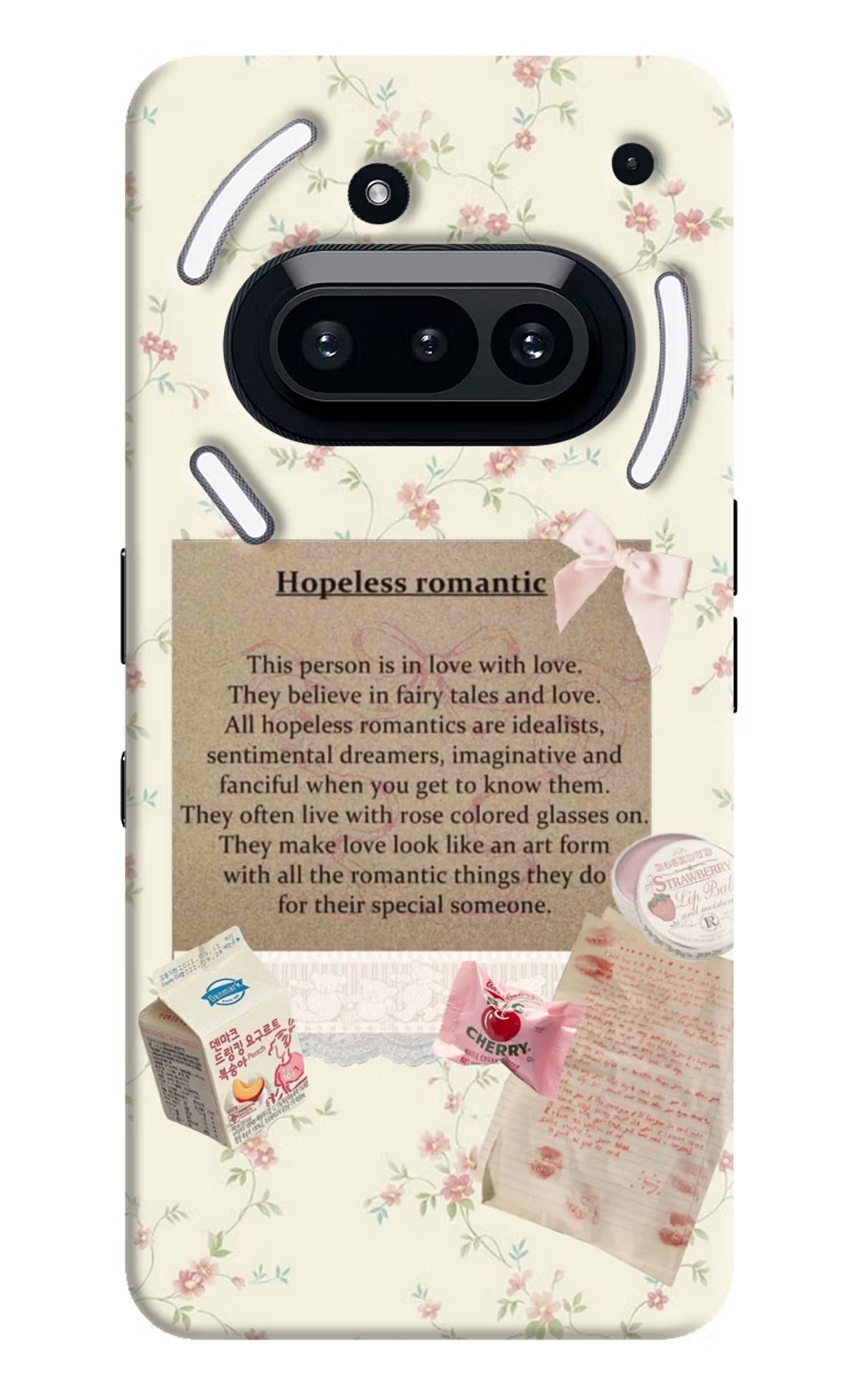 Hopeless Romantic Nothing Phone 3A Hard Case Back Cover by Casekaro