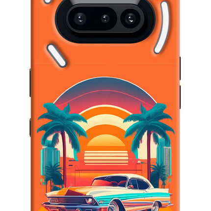 Palm Drive 80s Nothing Phone 3A Hard Case Back Cover by Casekaro