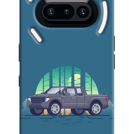 Retro Garage Vibe Nothing Phone 3A Hard Case Back Cover by Casekaro