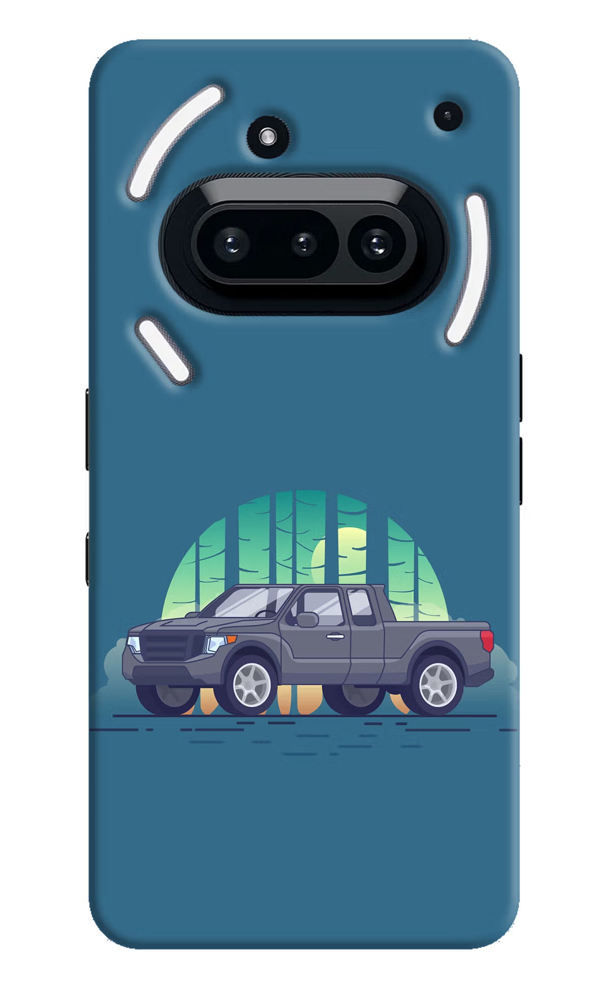 Retro Garage Vibe Nothing Phone 3A Hard Case Back Cover by Casekaro