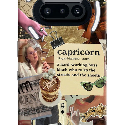 Capricorn Zodiac Nothing Phone 3A Hard Case Back Cover by Casekaro