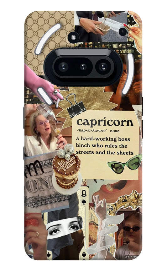 Capricorn Zodiac Nothing Phone 3A Hard Case Back Cover by Casekaro