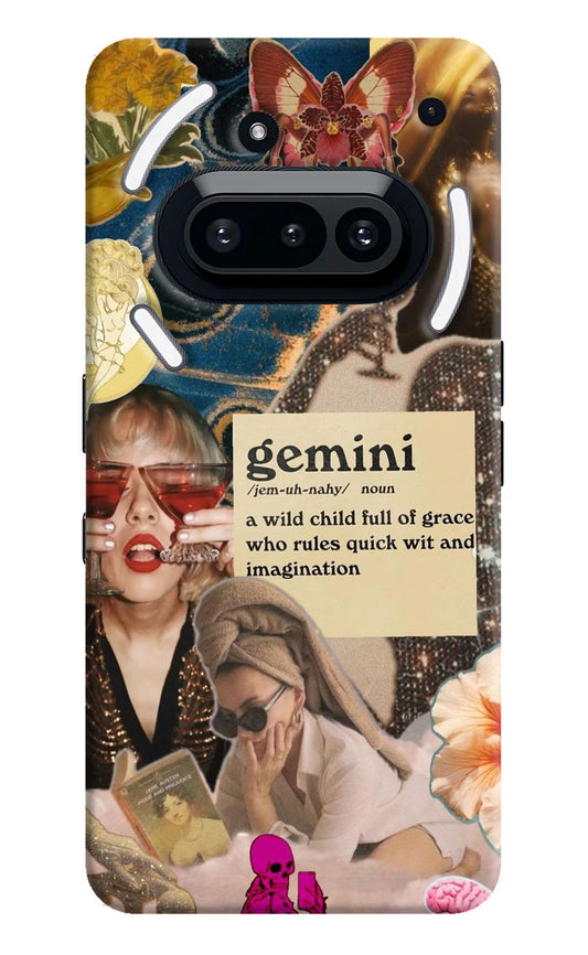 Gemini Zodiac Nothing Phone 3A Hard Case Back Cover by Casekaro