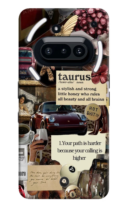 Taurus Zodiac Nothing Phone 3A Hard Case Back Cover by Casekaro