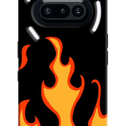 Fired Up – Black Nothing Phone 3A Hard Case Back Cover by Casekaro